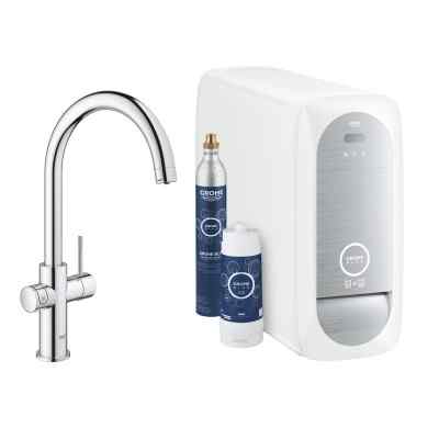GROHE Blue Home vandanlæg med Duo C-tud vandhane i Krom