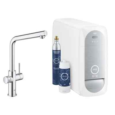 GROHE Blue Home vandanlæg med Duo L-tud vandhane i Krom